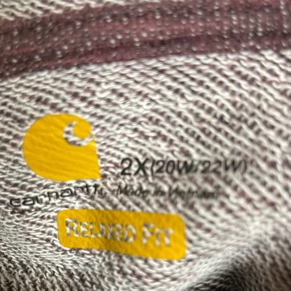 Carhartt Women's Burgundy & Black Hoodie - Picture 2 of 7